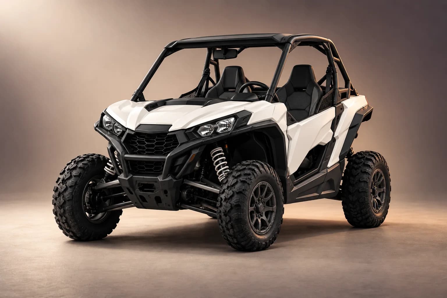 AI-generated studio illustration of the Can-Am maverick 800 trail model family; actual generation, trim, color and specification require operator confirmation