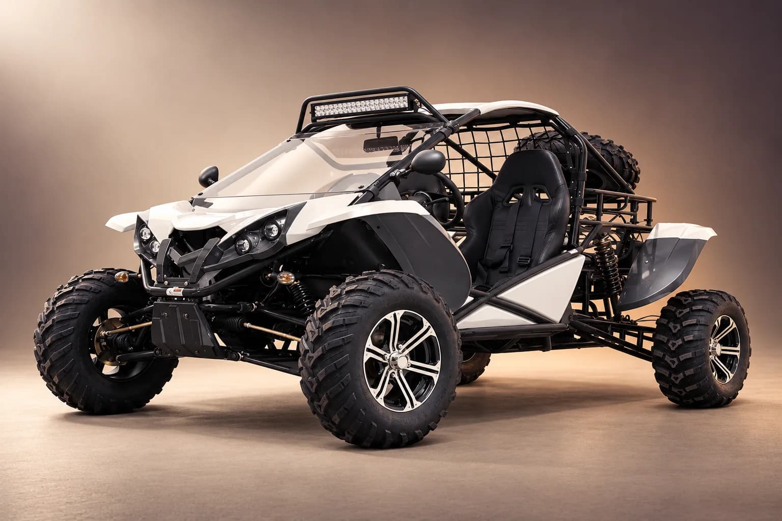Per KI neu gestaltete repräsentative Studioillustration der Modellfamilie Generic buggy 500; tatsächliche Generation, Ausstattungsvariante, Farbe und Spezifikation muss der Vermieter bestätigen