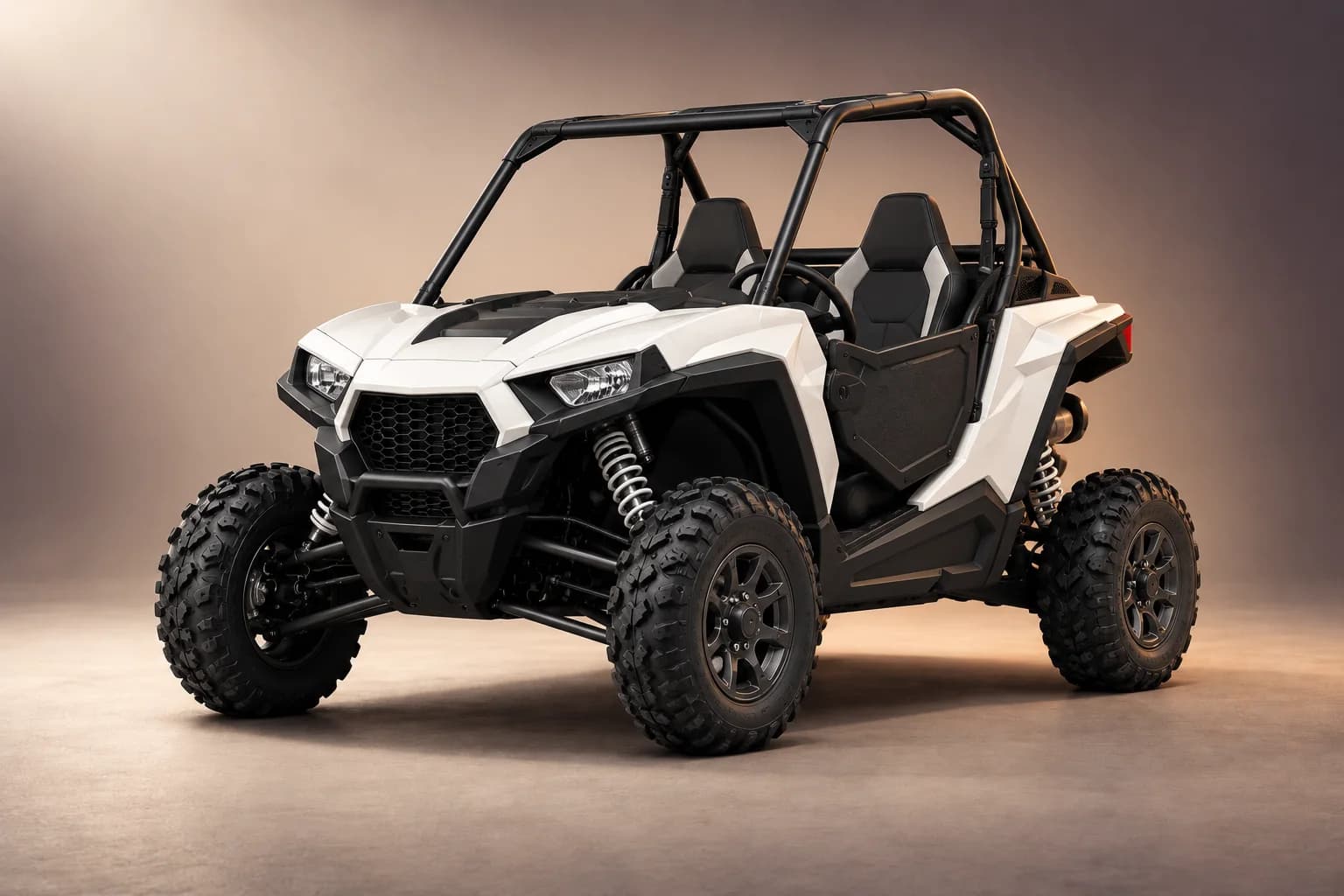 AI-generated studio illustration of the Polaris rzr 900 model family; actual generation, trim, color and specification require operator confirmation