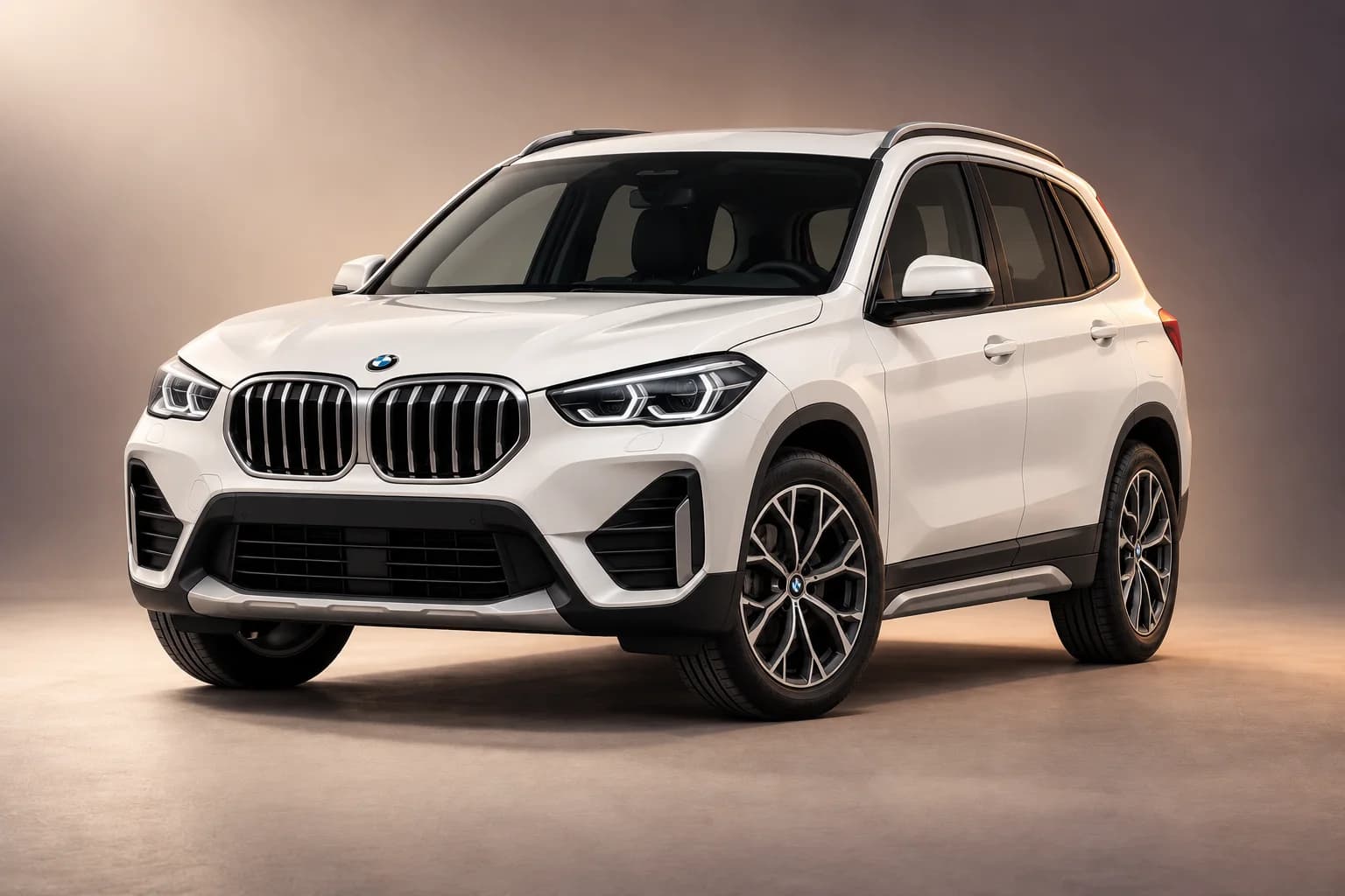 AI-generated studio illustration of the BMW x1 model family; actual generation, trim, color and specification require operator confirmation