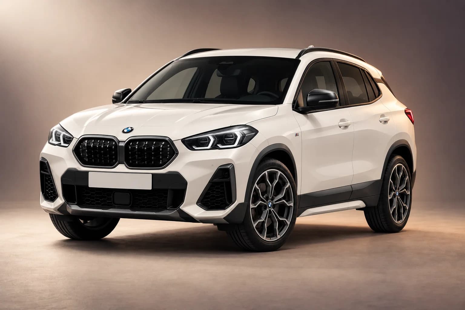 AI-generated studio illustration of the BMW x2 model family; actual generation, trim, color and specification require operator confirmation