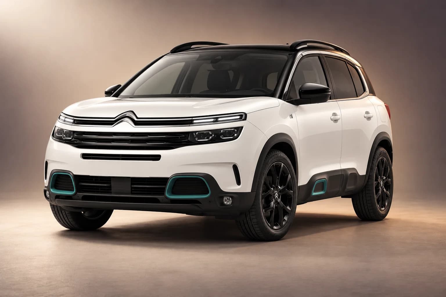 AI-restyled representative studio illustration of the Citroen c5 aircross model family; actual generation, trim, color and specification require operator confirmation