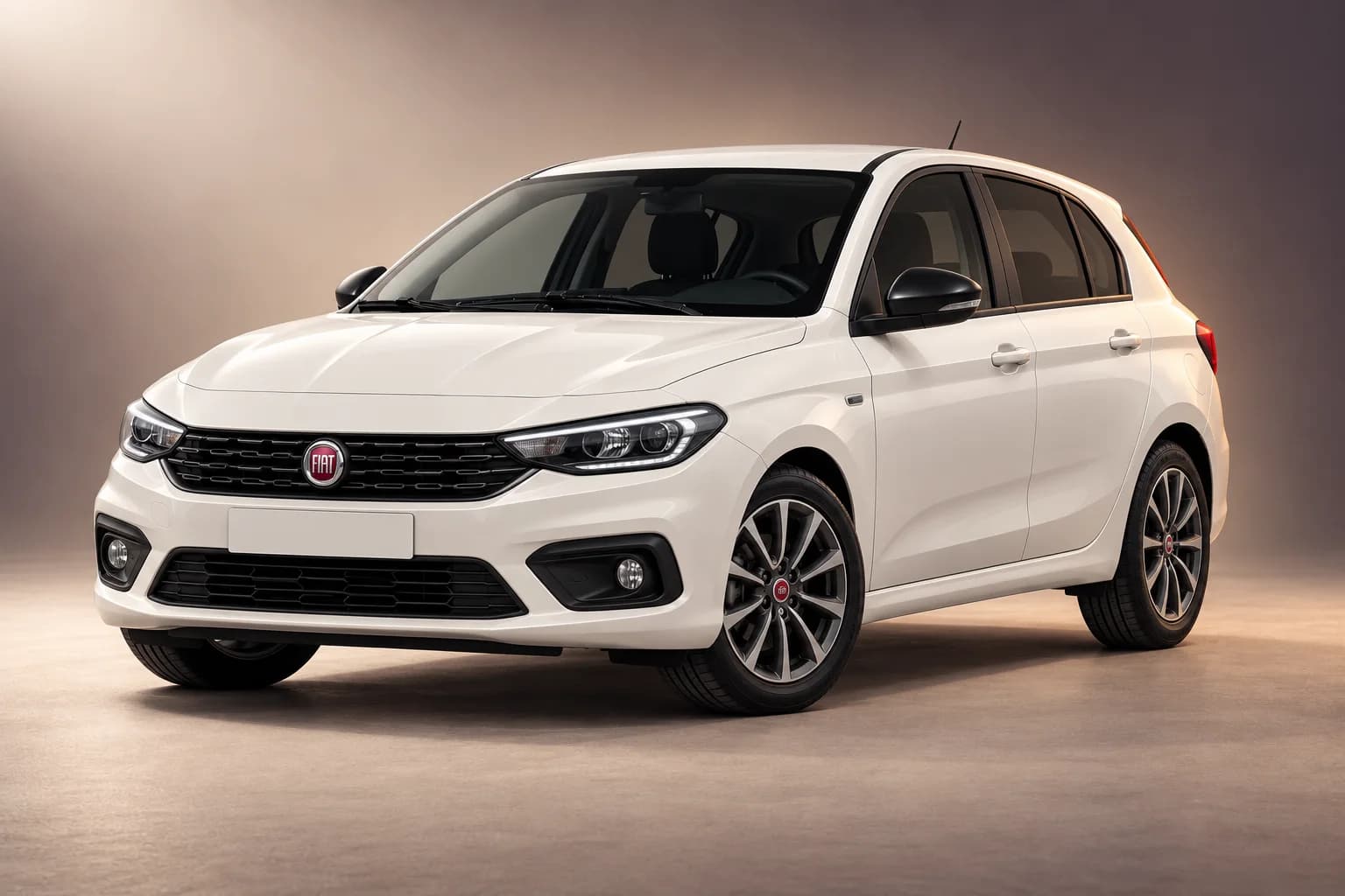 KI-generierte Studioillustration der Modellfamilie Fiat tipo; tatsächliche Generation, Ausstattungsvariante, Farbe und Spezifikation muss der Vermieter bestätigen