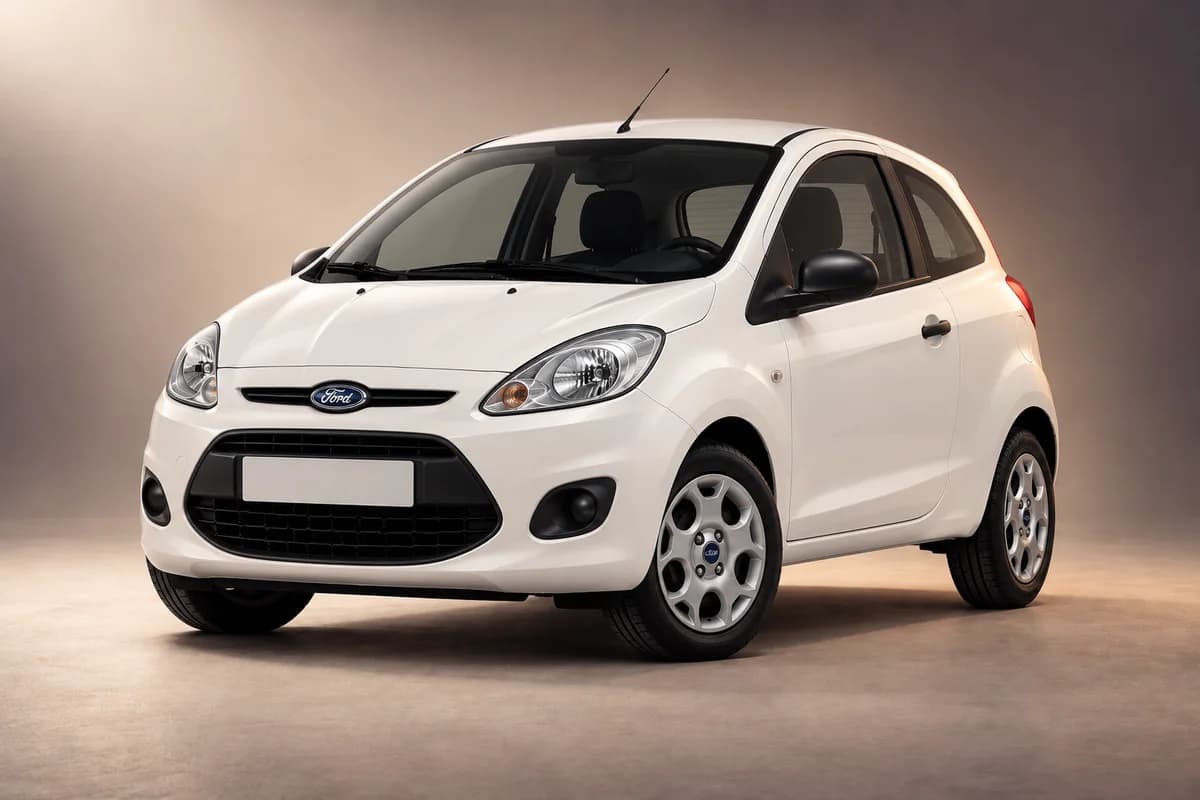 AI-generated studio illustration of the Ford ka model family; actual generation, trim, color and specification require operator confirmation