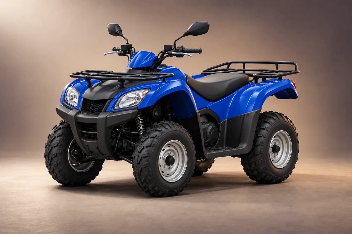 AI-generated studio illustration of the Kymco mxu 150 model family; actual generation, trim, color and specification require operator confirmation