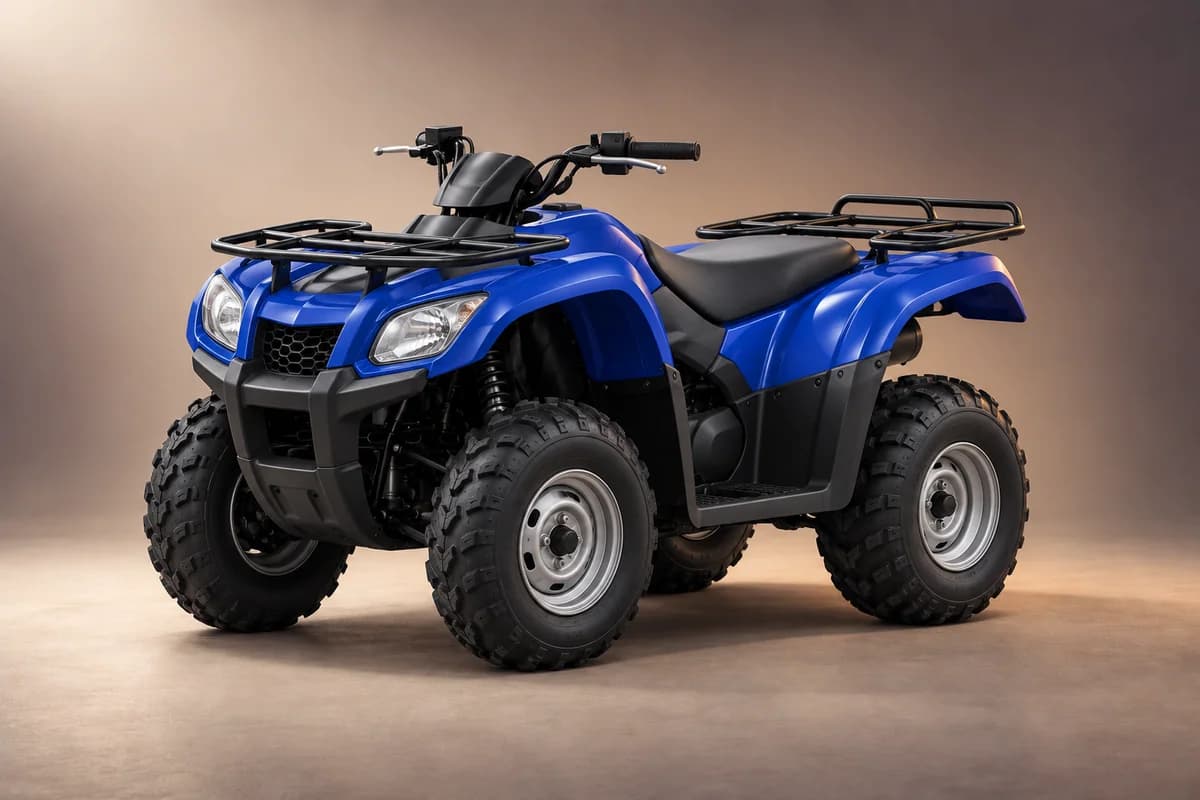 AI-generated studio illustration of the Kymco mxu 200 model family; actual generation, trim, color and specification require operator confirmation